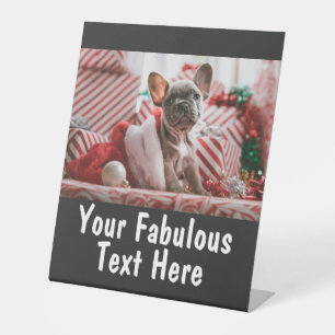 Expositor En L Foto y texto personalizados