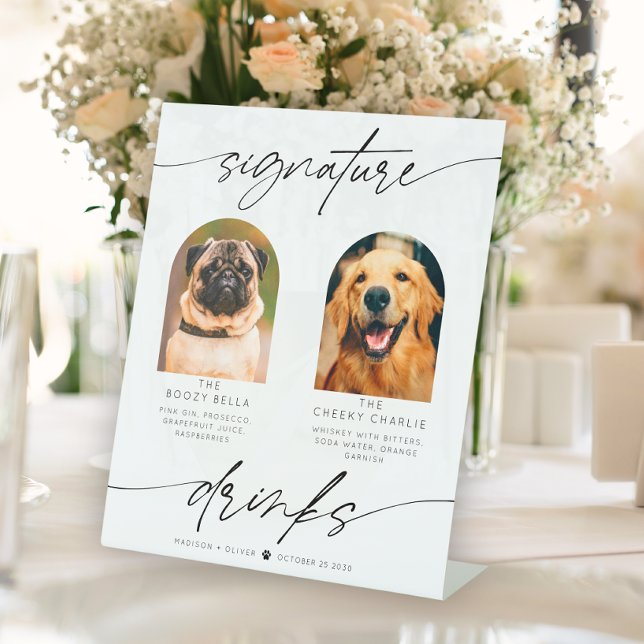 Expositor En L Fotografía moderna de Mascota con bebidas con firm (Subido por el creador)