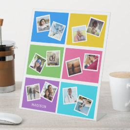Expositor En L Fotos personalizados y nombre Colorful
