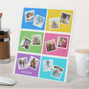 Expositor En L Fotos personalizados y nombre Colorful