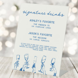 Expositor En L French Blue Whimsical Signature Drinks Cocktail