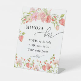 Expositor En L Fresa | Barra de ducha de novia de verano