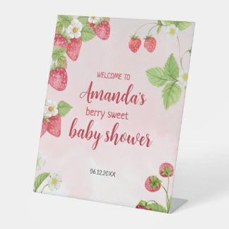 Expositor En L Fresa dulce color de agua Baby Shower