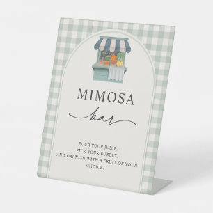 Expositor En L Fresco del mercado ducha de novia Mimosa Bar