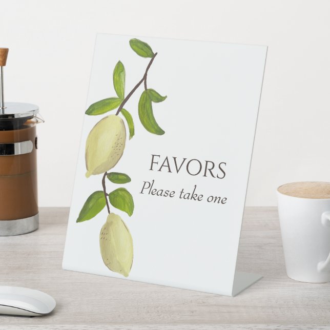 Expositor En L Fresh Citrus Painted Lemons Modern Mediterranean (In Situ)