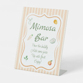 Expositor En L Fresh Off the Market bridal Shower Mimosa Bar