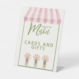 Expositor En L Fresh Off The Market Bridal Shower Tabletop Sign