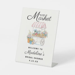 Expositor En L Fresh Off The Market Bridal Shower Tabletop Sign