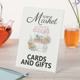 Expositor En L Fresh Off The Market Bridal Shower Tabletop Sign