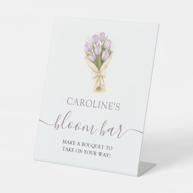 Expositor En L Fresh Off The Market Lavender Tulips Bloom Bar (Anverso)