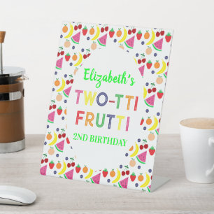 Expositor En L Fruta Dos-tti Frutti Segundo Cumpleaños