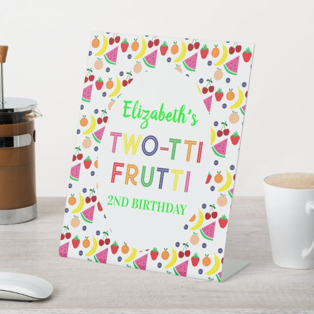 Expositor En L Fruta Dos-tti Frutti Segundo Cumpleaños (In Situ)