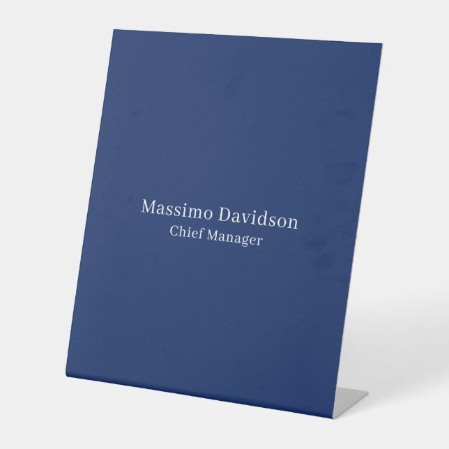 Expositor En L Fuente Serif Simple Minimalista Moderna Azul Oscur (Anverso)