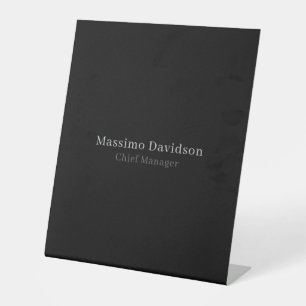 Expositor En L Fuente Serif Simple Minimalista Moderna Gris Negra