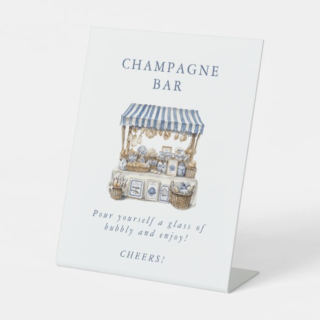 Expositor En L Fuera del mercado, el mercado costero, la ducha de (Anverso)