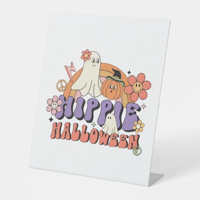 Expositor En L Fun Halloween Designs Hippie Halloween Retro (Anverso)