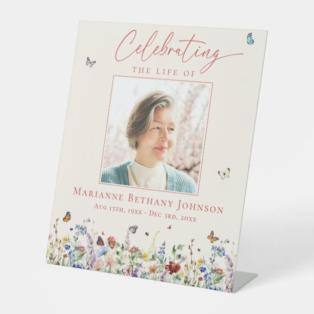 Expositor En L Funeral conmemorativo de Wildflower (Anverso)