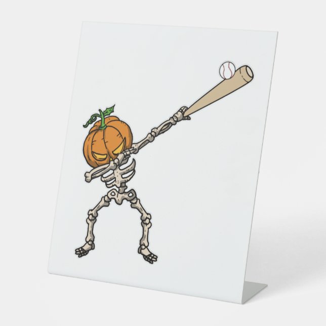 Expositor En L Funny Dabbing Pumpkin Head Baseball Gift Idea (Anverso)
