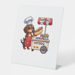 Expositor En L Funny Dachshund Perro Weiner Sausage Hotdog Sandwi