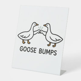 Expositor En L Funny Goose Bump Personalizado | Fist Bump Geese A