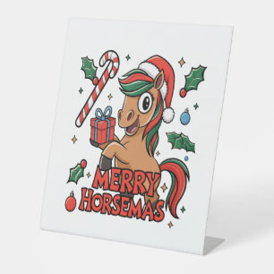 Expositor En L Funny Horse Merry Horsemas