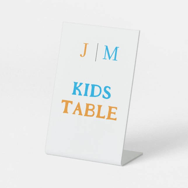 Expositor En L Funny Kids Table Wedding (Anverso)