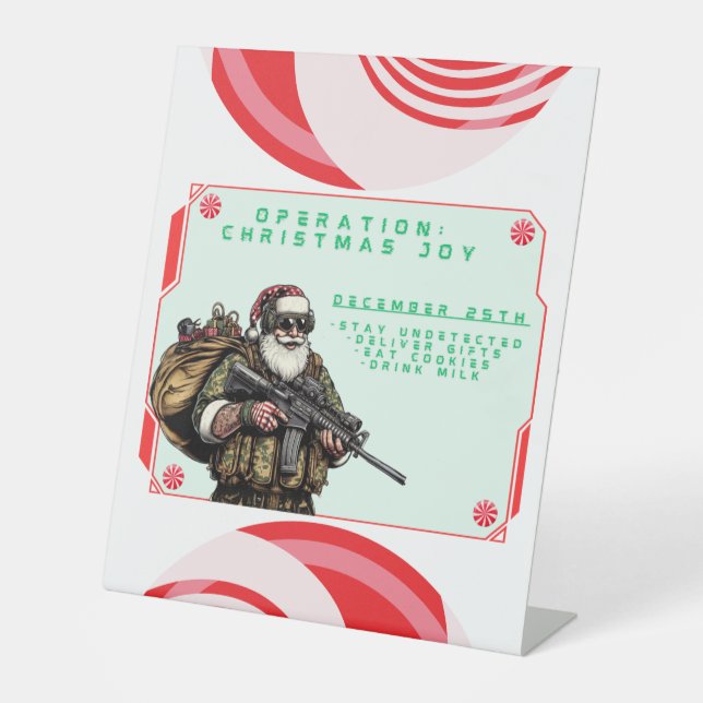 Expositor En L Funny Military/Navidades Santa (Anverso)
