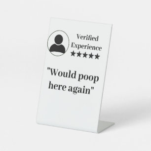 Expositor En L Funny Potty Rótulo