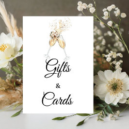 Expositor En L Gafas de vino con burbujas Regalo de ducha de novi