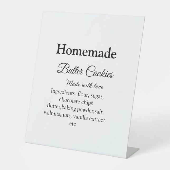 Expositor En L Galletas caseras de mantequilla hechas con amor añ (Anverso)