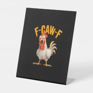 Expositor En L Gallo de gallina divertido F-Awk-F F-Caw-F juego d