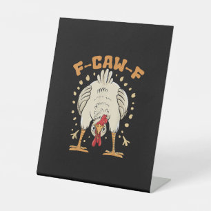 Expositor En L Gallo F-Caw-F divertido Gallo F-Caw-F vintage de u