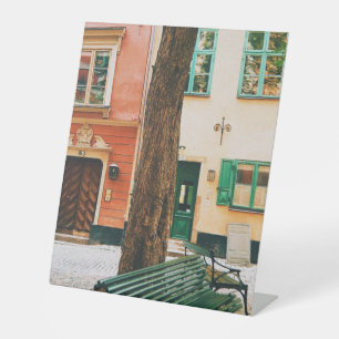 Expositor En L Gamla Stan, ciudad antigua de Estocolmo