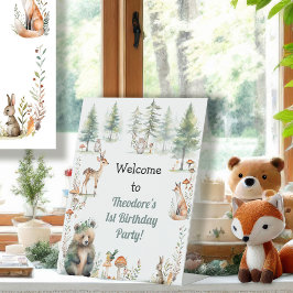 Expositor En L Ganadería Cute Animal Woodland Forest Bear Deer 1e