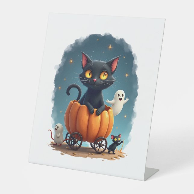 Expositor En L Gato de calabaza Express (Anverso)