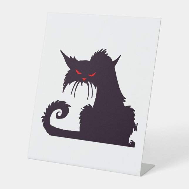 Expositor En L Gato de Halloween (Anverso)