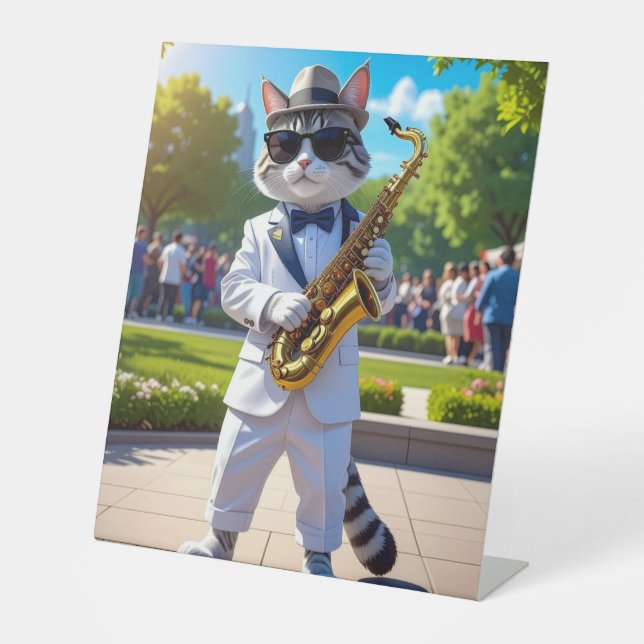 Expositor En L Gato de Jazz Genial (Anverso)