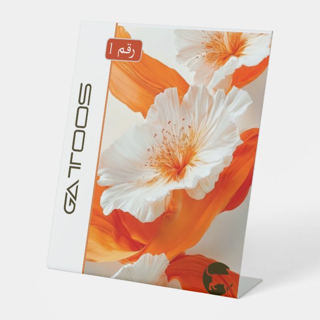 EXPOSITOR EN L GATTOOS PEDESTAL SIGN (Anverso)