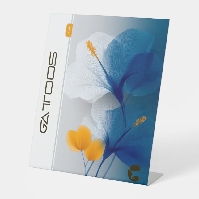 EXPOSITOR EN L GATTOOS PEDESTAL SIGN (Anverso)