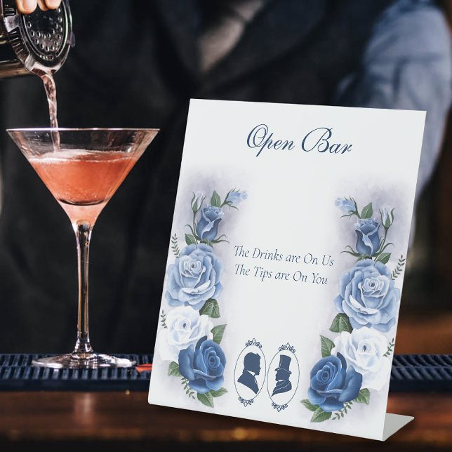 Expositor En L Gay Grooms Regency Blue Rosas (Subido por el creador)