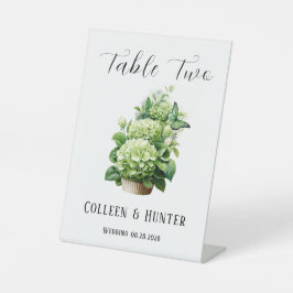 Expositor En L Geen Hydrangea Butterfly Table Number Rótulo
