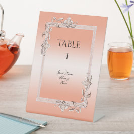 Expositor En L Gema de Coral y Purpurina 35 Aniversario Boda