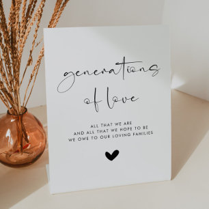 Expositor En L Generaciones de estilo moderno de Rótulo Boda de a