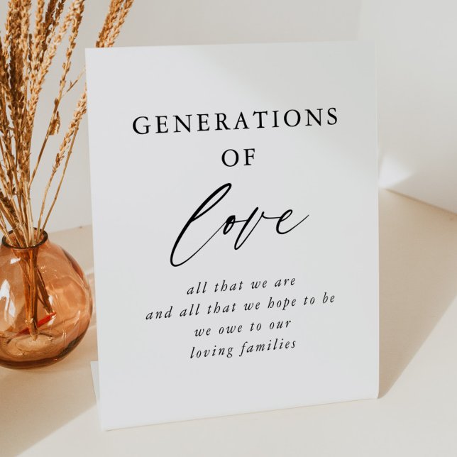 Expositor En L Generaciones Rústicas De Amor Boda Rótulo (Subido por el creador)