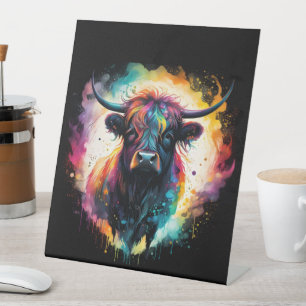 Expositor En L Ghostly Grace: Vaca Highland espectral Holográfica