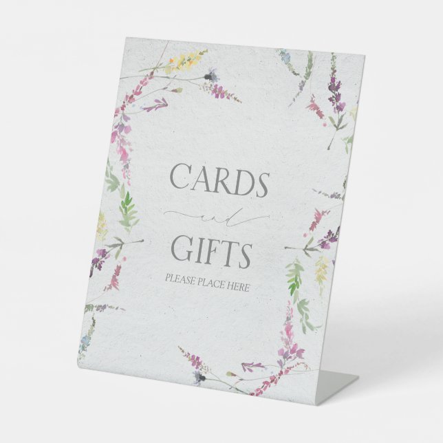 Expositor En L Gigante de ducha de flores silvestres (Anverso)