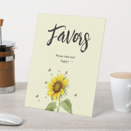 Expositor En L Girasol con mariposas favoritas de Baby Shower