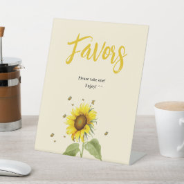 Expositor En L Girasol con mariposas favoritas de Baby Shower