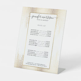 Expositor En L Glam Script Gold Confetti Rain