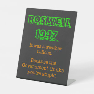 Expositor En L Globo meteorológico de OVNI Roswell 1947